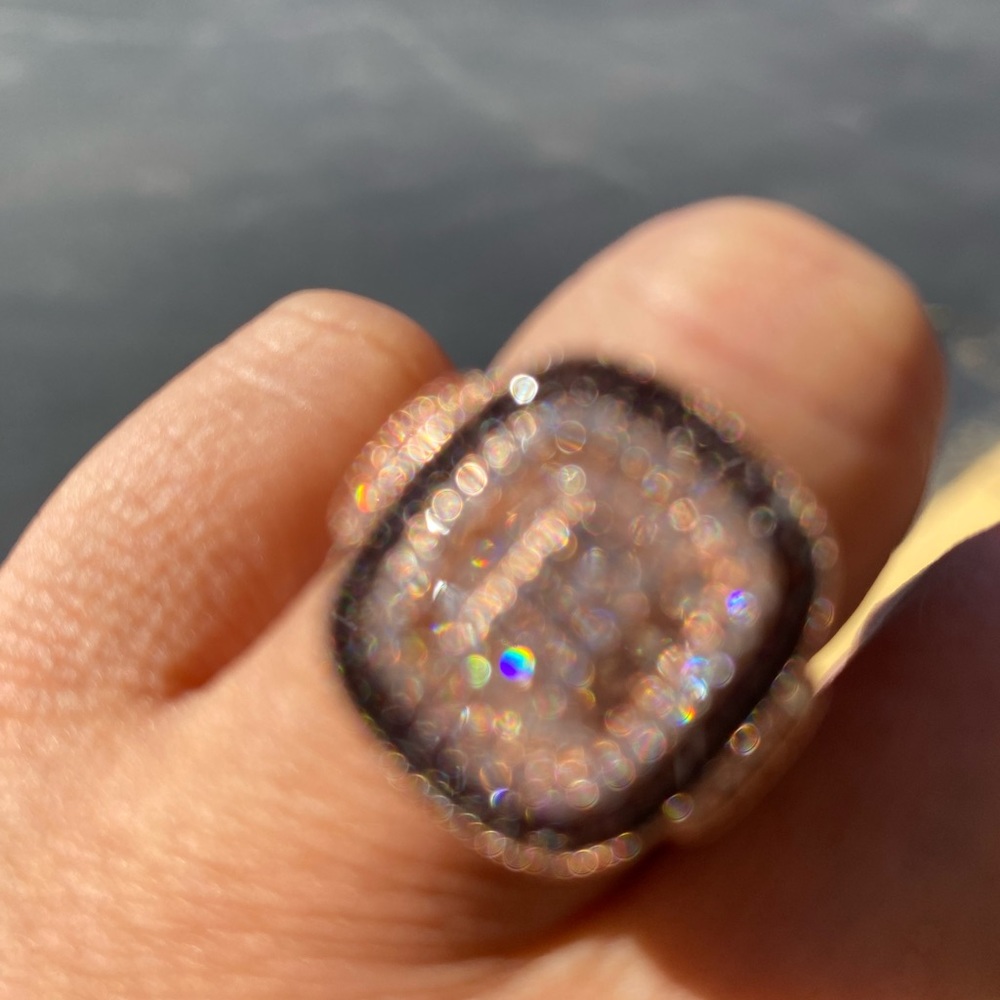 Rose Gold Over Solid Sterling Silver Twotone Cz R… - image 3